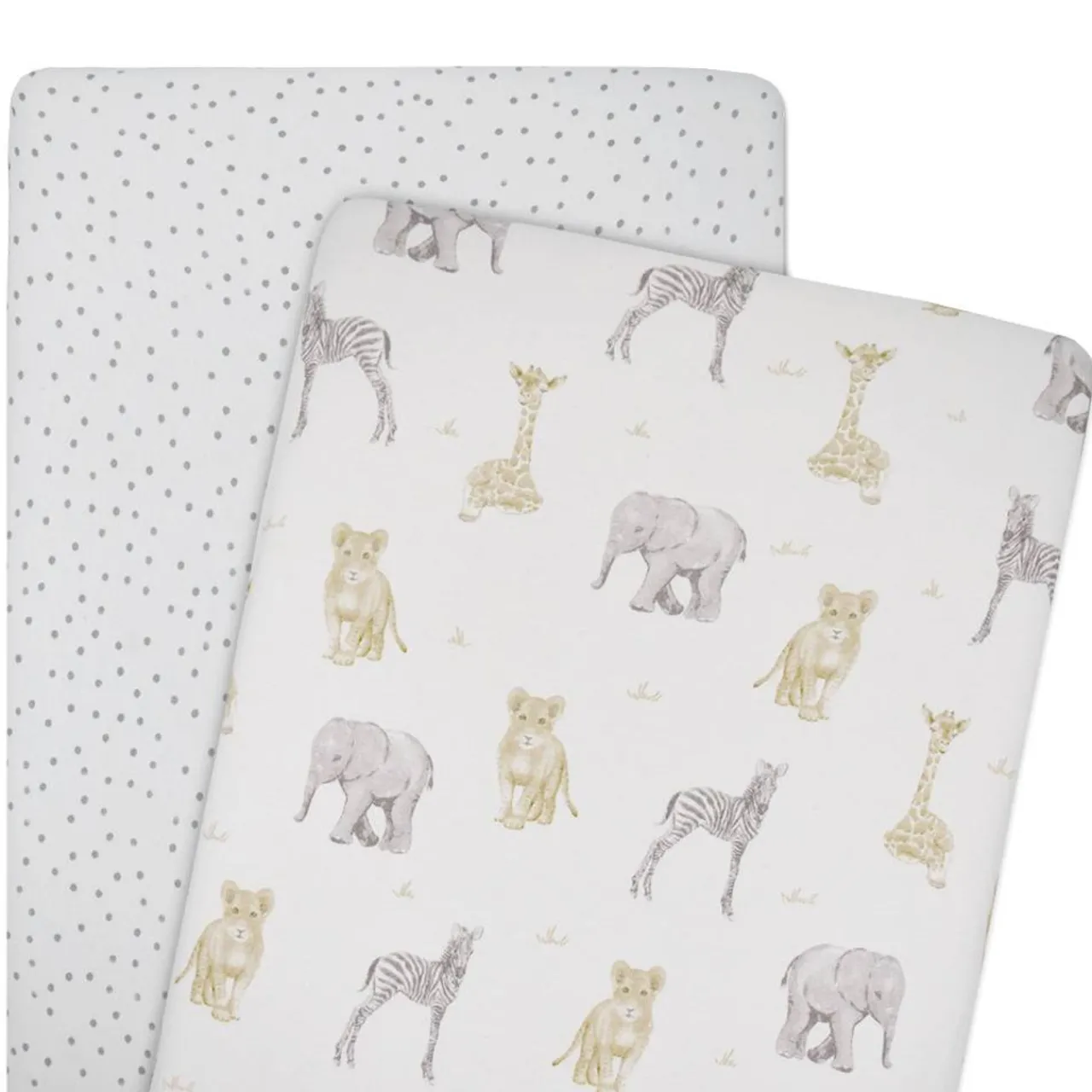 Cot Sheets|Bassinet & Co-Sleeper Bedding*Living Textiles Jersey Fitted Sheet 2pk