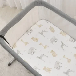 Cot Sheets|Bassinet & Co-Sleeper Bedding*Living Textiles Jersey Fitted Sheet 2pk