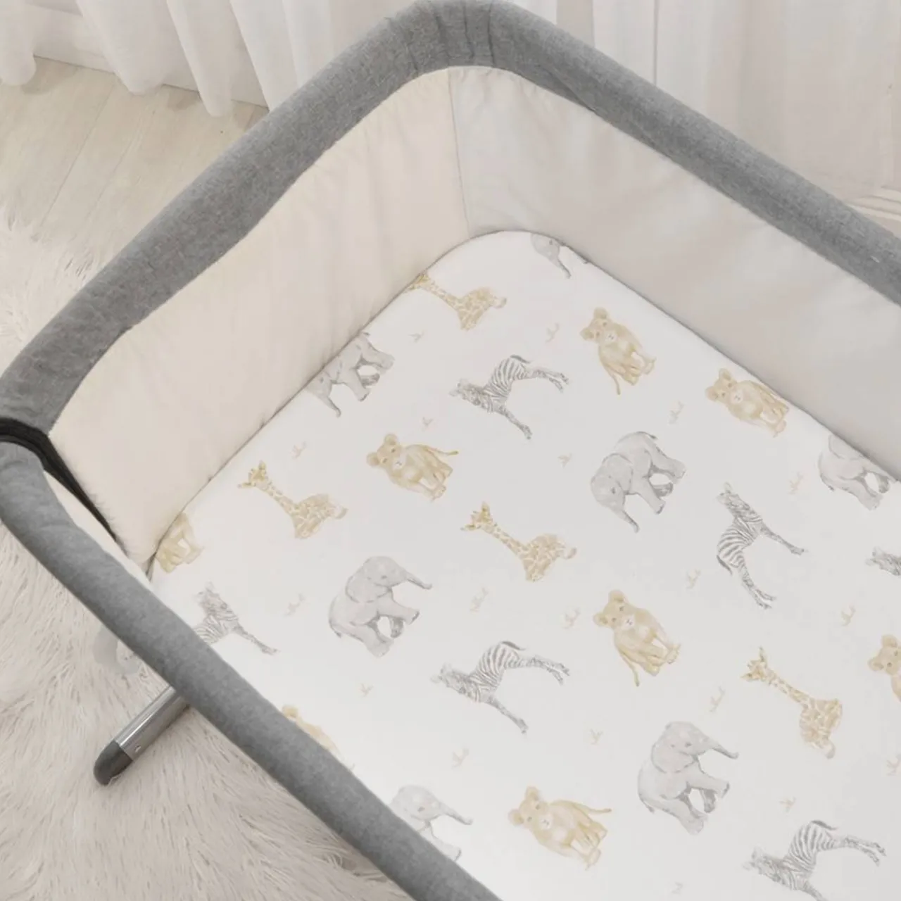 Cot Sheets|Bassinet & Co-Sleeper Bedding*Living Textiles Jersey Fitted Sheet 2pk