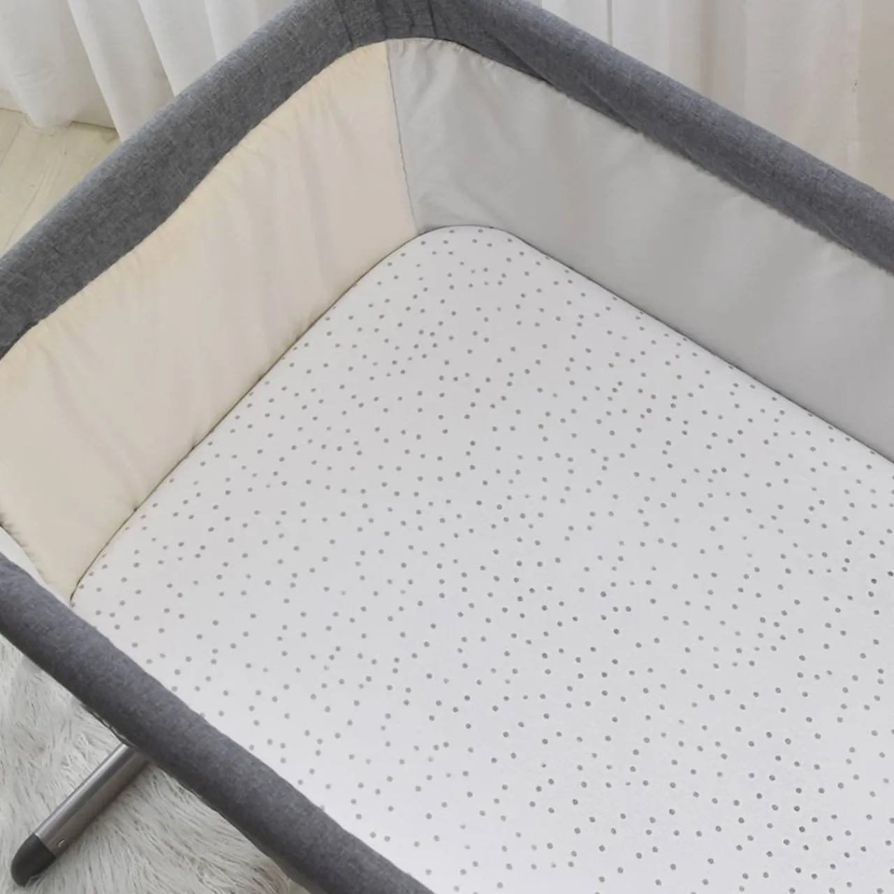 Cot Sheets|Bassinet & Co-Sleeper Bedding*Living Textiles Jersey Fitted Sheet 2pk