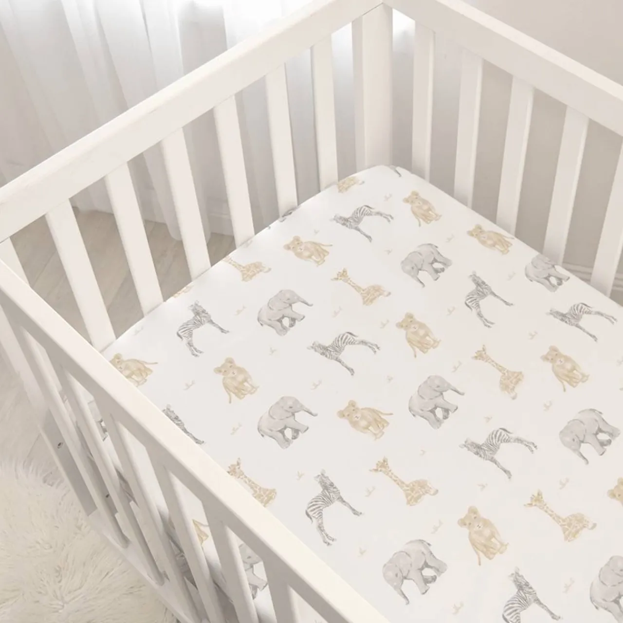 Cot Sheets|Bassinet & Co-Sleeper Bedding*Living Textiles Jersey Fitted Sheet 2pk