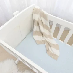 Cot Sheets|Bassinet & Co-Sleeper Bedding*Living Textiles Jersey Fitted Sheet 2pk - Discontinued