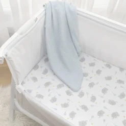 Cot Sheets|Bassinet & Co-Sleeper Bedding*Living Textiles Jersey Fitted Sheet 2pk - Discontinued