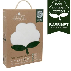 Mattress Protectors & Underlays|Bassinet & Co-Sleeper Bedding*Living Textiles Organic Smart-Dri Bassinet Protector