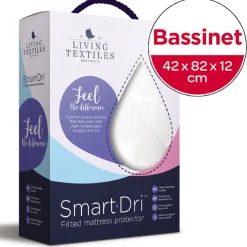 Mattress Protectors & Underlays*Living Textiles Smart Dri Bassinet Mattress Protector