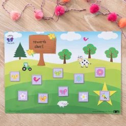 Books & Resources*Lulubug Learning Magnetic Rewards Chart with Magnetic Task Cards Butterflies & Birds