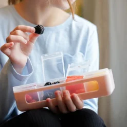 Lunchboxes, Snackboxes & Snack Bags|Lunch Boxes, Snack Boxes & Insulated Bags*Melii 4 Compartment Snackle Box