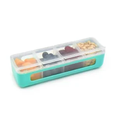 Lunchboxes, Snackboxes & Snack Bags|Lunch Boxes, Snack Boxes & Insulated Bags*Melii 4 Compartment Snackle Box