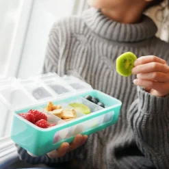 Lunchboxes, Snackboxes & Snack Bags|Lunch Boxes, Snack Boxes & Insulated Bags*Melii 4 Compartment Snackle Box