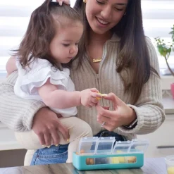 Lunchboxes, Snackboxes & Snack Bags|Lunch Boxes, Snack Boxes & Insulated Bags*Melii 4 Compartment Snackle Box