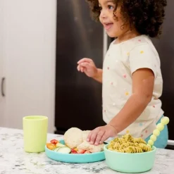 Bowls, Plates & Cutlery*Melii 3 Piece Silicone Feeding Set