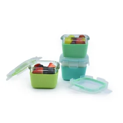 Lunchbox Accessories|Starting Solids*Melii Glass Containers with Silicone Sleeve 3 Pack