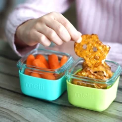Lunchbox Accessories|Starting Solids*Melii Glass Containers with Silicone Sleeve 3 Pack