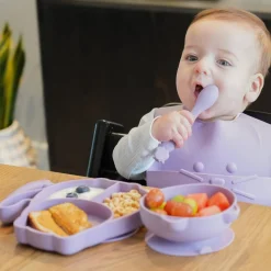 Bowls, Plates & Cutlery*Melii Silicone 5 Piece Feeding Gift Set - Cat