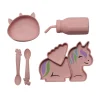 Bowls, Plates & Cutlery*Melii Silicone 5 Piece Feeding Gift Set - Unicorn