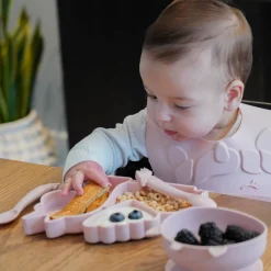 Bowls, Plates & Cutlery*Melii Silicone 5 Piece Feeding Gift Set - Unicorn