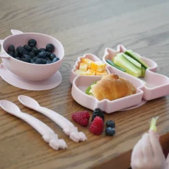 Bowls, Plates & Cutlery*Melii Silicone 5 Piece Feeding Gift Set - Unicorn