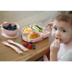Bowls, Plates & Cutlery*Melii Silicone 5 Piece Feeding Gift Set - Unicorn