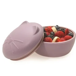 Bowls, Plates & Cutlery|Starting Solids*Melii Silicone Animal Bowl with Lid & Utensils