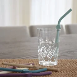 Drink Bottles & Travel Cups*Melii Silicone Luxe Animal Straws with Cleaning Brush