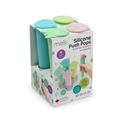 Lunchbox Accessories*Melii Silicone Push Pops - 4 Pack with Tray