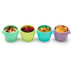 Lunchboxes, Snackboxes & Snack Bags|Starting Solids*Melii Snap & Go Pods 4 Pack - 6 oz Multicolour