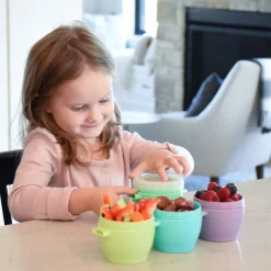 Lunchboxes, Snackboxes & Snack Bags|Starting Solids*Melii Snap & Go Pods 4 Pack - 6 oz Multicolour