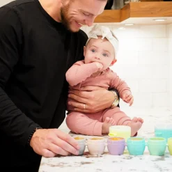 Lunchboxes, Snackboxes & Snack Bags|Starting Solids*Melii Snap & Go Pods 6 Pack - 2 oz Multicolour