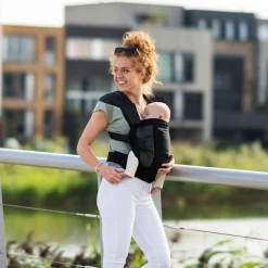 Buckle Carriers*Minimonkey Mesh Baby Carrier - Clearance Black