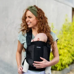 Buckle Carriers*Minimonkey Mesh Baby Carrier - Clearance Black