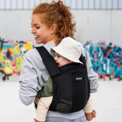 Buckle Carriers*Minimonkey Mesh Baby Carrier - Clearance Black
