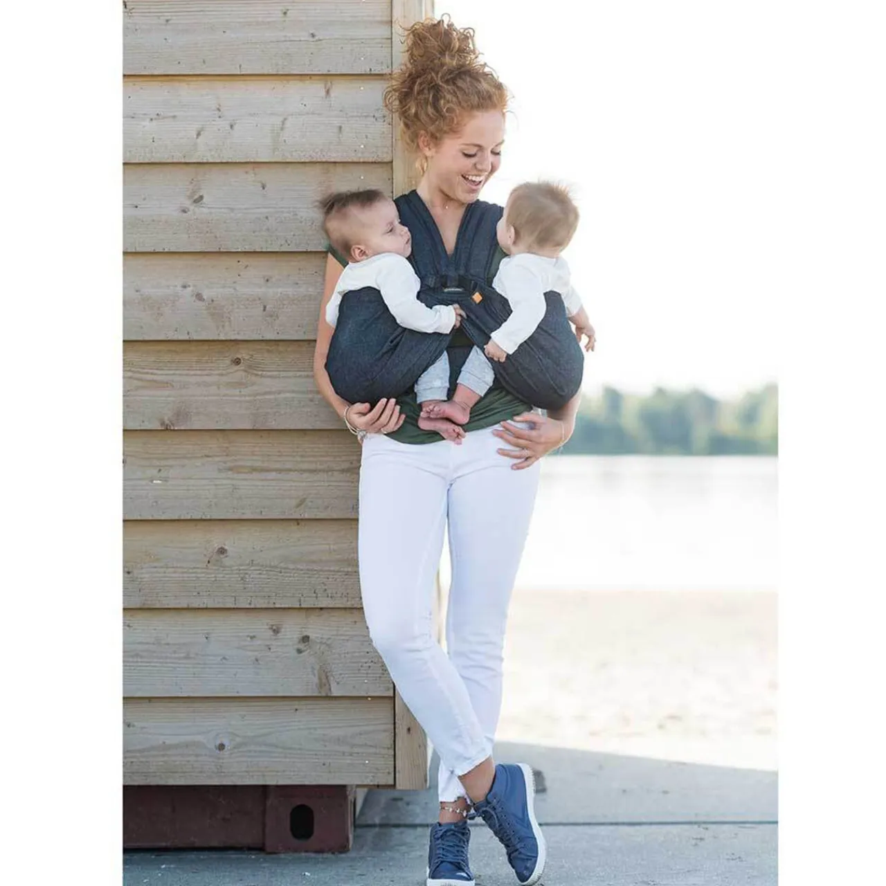 Twin Carriers|Buckle Carriers*Minimonkey Twin Carrier - Mesh Black