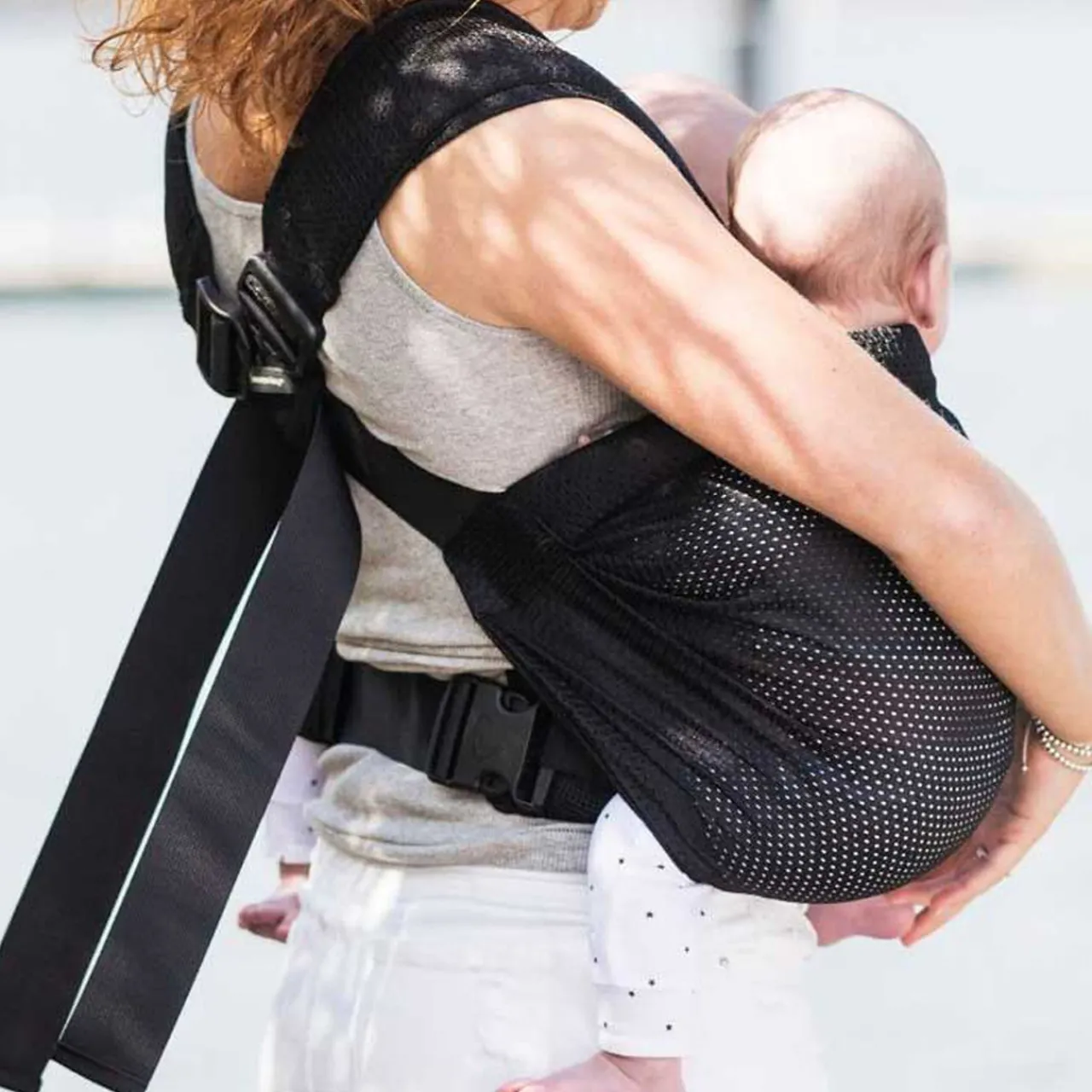 Twin Carriers|Buckle Carriers*Minimonkey Twin Carrier - Mesh Black