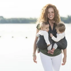 Twin Carriers|Buckle Carriers*Minimonkey Twin Carrier - Mesh Black