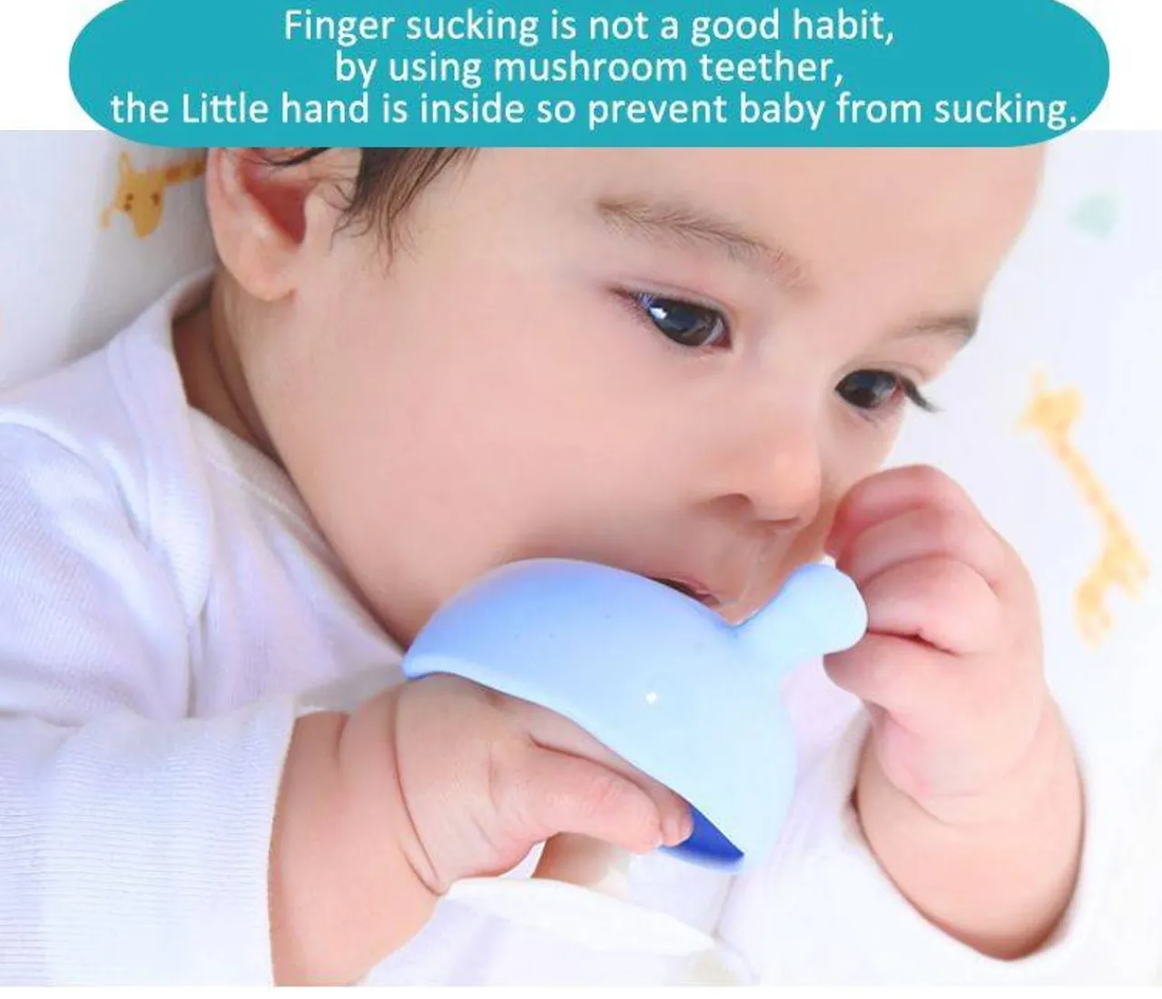 Teeth & Teethers*mombella Soothing Mushroom Teether