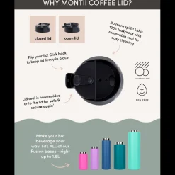 Grown Ups|Drink Bottles & Travel Cups*MontiiCo Fusion Coffee Lid