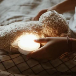 Night Lights|Comforters & Soft Toys*Moonie - The Organic Humming Bear Sand Natur