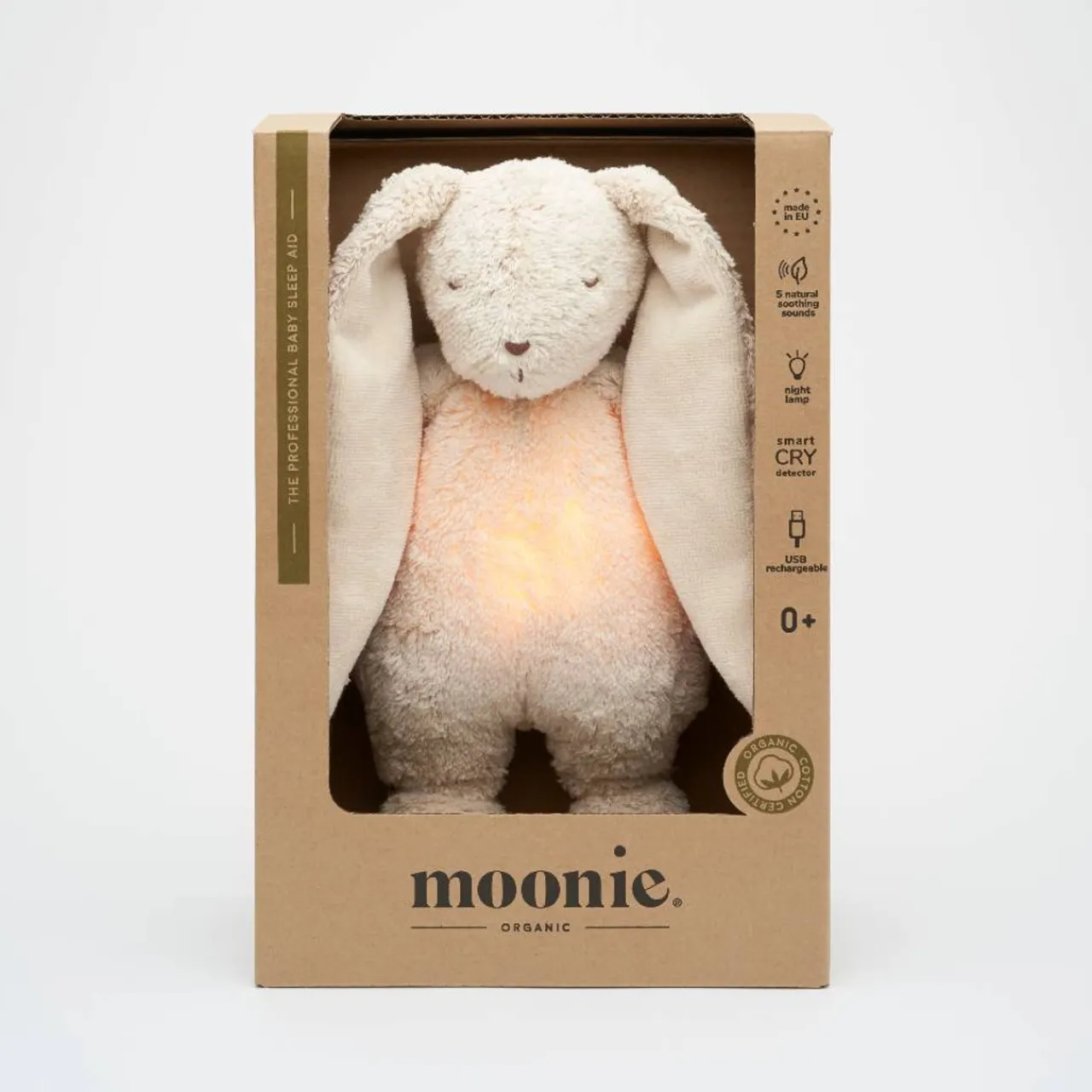 Night Lights|Comforters & Soft Toys*Moonie - The Organic Humming Bunny