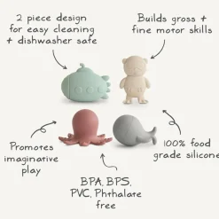 Bath Toys*Mushie Bath Play Set - Sealife