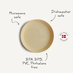 Bowls, Plates & Cutlery*Mushie Dinnerware Round Plate 2pc