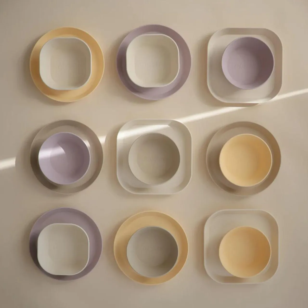 Bowls, Plates & Cutlery*Mushie Dinnerware Round Plate 2pc