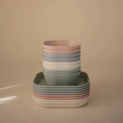 Bowls, Plates & Cutlery*Mushie Dinnerware Square Plate 2pc