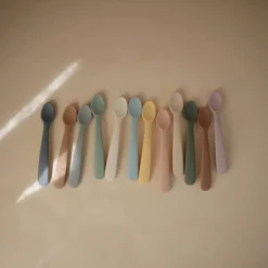 Starting Solids|Bowls, Plates & Cutlery*Mushie Silicone Feeding Spoons 2pk