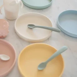 Starting Solids|Bowls, Plates & Cutlery*Mushie Silicone Feeding Spoons 2pk