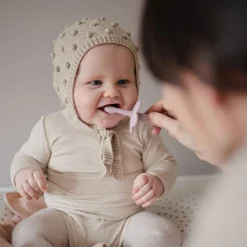 Teeth & Teethers*Mushie Silicone Flower Training Toothbrush