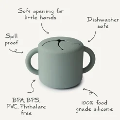 Lunchboxes, Snackboxes & Snack Bags|Starting Solids*Mushie Silicone Snack Cup