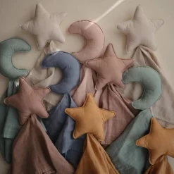 Comforters & Soft Toys*Mushie Star Lovey Blanket - Clearance Natural