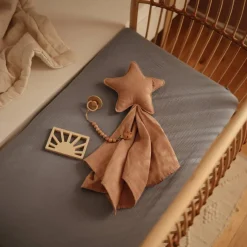 Comforters & Soft Toys*Mushie Star Lovey Blanket - Clearance Natural