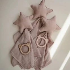 Comforters & Soft Toys*Mushie Star Lovey Blanket - Clearance Natural