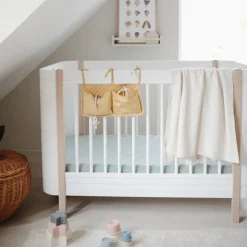 Baby Blankets & Quilts*Mushie Textured Dots Knitted Blanket - Clearance Off White Melange